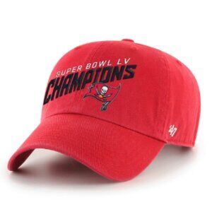 Tampa Bay Buccaneers '47 Super Bowl LV Champions Clean-Up Adjustable Hat - Red